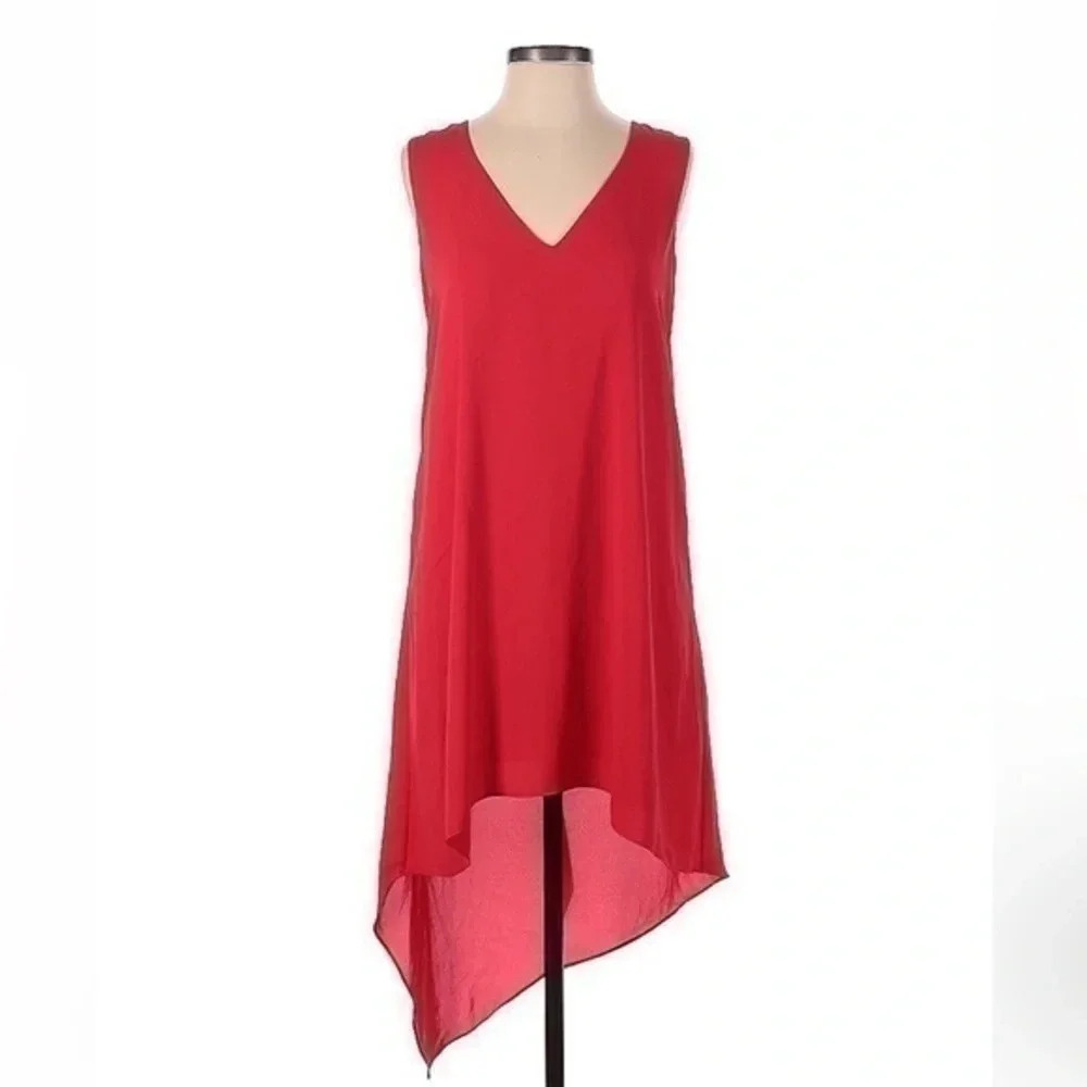 BCBGMAXAZRIA Kaira Asymmetrical High Low Hem Sleeveless Dress Size XS - Picture 2 of 3